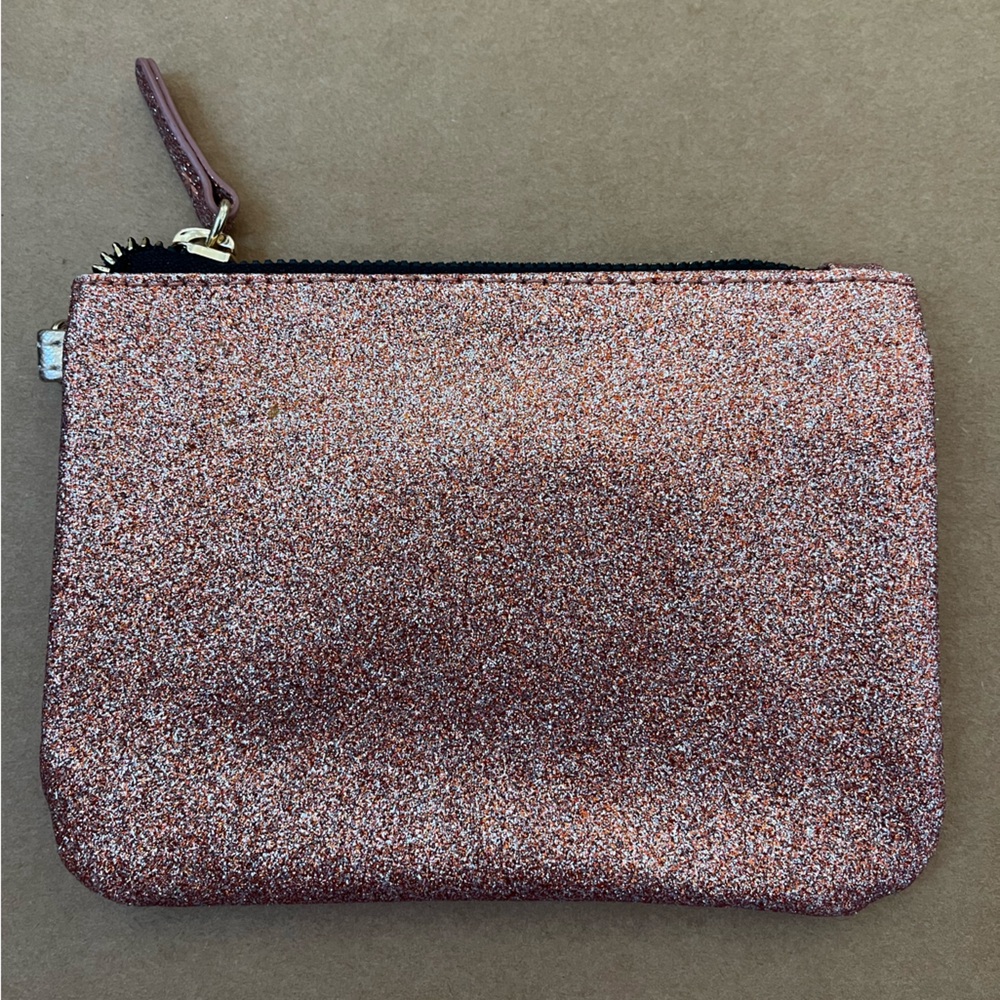 NWOT Glittery Pink Wristlet Clutch